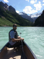Brian Canoeing Lake Louise