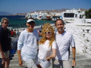 with Charo in Mykonos
